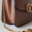 Valentino Vsling Large Shoulder Bag In Brown Grained Calfskin