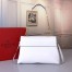 Valentino Medium VRing Chain Bag In White Grainy Calfskin