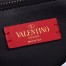 Valentino Medium VRing Chain Bag In White Grainy Calfskin