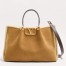 Valentino Medium Suede Shopping Bag with Sheepskin Lining