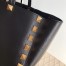 Valentino Roman Stud Tote Bag In Black Grainy Calfskin