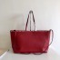 Valentino Rockstud Large Shopping Bag In Red Leather