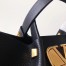 Valentino Vlogo Escape Medium Shopper In Black Grainy Calfskin