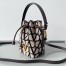 Valentino VLogo Signature Mini Bucket Bag in Black Toile Iconographe