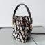 Valentino VLogo Signature Mini Bucket Bag in Black Toile Iconographe