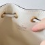 Valentino VLogo Signature Mini Bucket Bag in White Leather