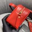Saint Laurent Lou Belt Bag In Red Matelasse Leather