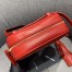 Saint Laurent Lou Belt Bag In Red Matelasse Leather