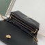 Saint Laurent Angie Chain Bag In Black Diamond Lambskin 