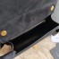Saint Laurent Carre Satchel Bag In Black Suede Leather