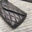 Saint Laurent Sade Puffer Envelope Clutch In Black Lambskin