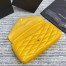 Saint Laurent Sade Puffer Envelope Clutch In Yellow Lambskin