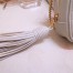 Saint Laurent Lou Mini Bag In White Grained Leather