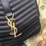 Saint Laurent Small Sulpice Bag In Black Matelasse Leather