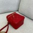 Saint Laurent 80's Vanity Bag In Red Quilted Grained Leather