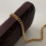 Saint Laurent WOC Monogram Chain Wallet In Bordeaux Leather