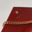 Saint Laurent WOC Monogram Chain Wallet In Red Leather