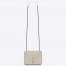 Saint Laurent WOC Niki Chain Wallet In White Crinkled Leather