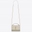 Saint Laurent WOC Sunset Chain Wallet In White Calfskin