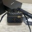 Saint Laurent Gaby Mini Vanity Bag in Black Lambskin 