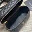 Saint Laurent Gaby Mini Vanity Bag in Black Lambskin 