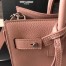 Saint Laurent Baby Sac de Jour Souple Bag In Nude Grained Leather