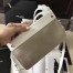 Saint Laurent Baby Sac de Jour Souple Bag In White Grained Leather