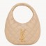 Saint Laurent Icarino Bag in Beige Quilted Nappa Leather
