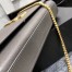 Saint Laurent Medium Kate Bag In Grey Grained Leather