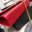Saint Laurent Medium Kate Bag In Red Grained Leather