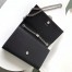 Saint Laurent Medium Kate Bag With Tassel In Black Grained Leather