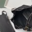 Saint Laurent Monogram All Over Bucket Bag In Black Suede