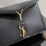 Saint Laurent Black Cassandra Monogram Clasp Bag