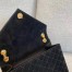 Saint Laurent Medium Envelope Bag In Black Suede