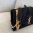 Saint Laurent Medium Envelope Bag In Black Suede