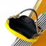 Saint Laurent Hortense Small Hobo Bag in Black Shiny Leather