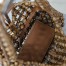 Saint Laurent Le 5 À 7 Hobo Bag in Brown Wood Beads
