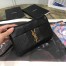 Saint Laurent Jamie Chain Wallet In Black Patchwork Lambskin