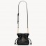 Saint Laurent Jamie Mini Shoulder Pouch in Black Lambskin