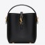 Saint Laurent Le 37 Mini Bucket Bag in Black Leather