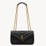 Saint Laurent LouLou Small Bag in Black Matelasse Lambskin