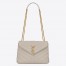 Saint Laurent Loulou Small Bag In White Matelasse Leather