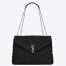 Saint Laurent Loulou Medium Bag In Noir Matelasse Leather