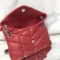 Saint Laurent Loulou Puffer Small Bag In Red Lambskin