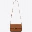 Saint Laurent Le Maillon Bag In Brown Calfskin