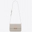 Saint Laurent Le Maillon Bag In White Calfskin