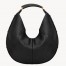 Saint Laurent Mombasa Large Hobo Bag in Black Leather