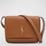 Saint Laurent Niki Besace Bag in Brown Natural Calfskin