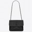 Saint Laurent Baby Niki Chain Bag In Black Crinkled Leather