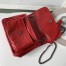 Saint Laurent Baby Niki Chain Bag In Red Crinkled Leather